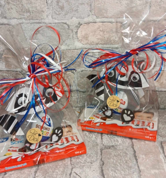 Geschenk Schachteln mit Ei Waschbär